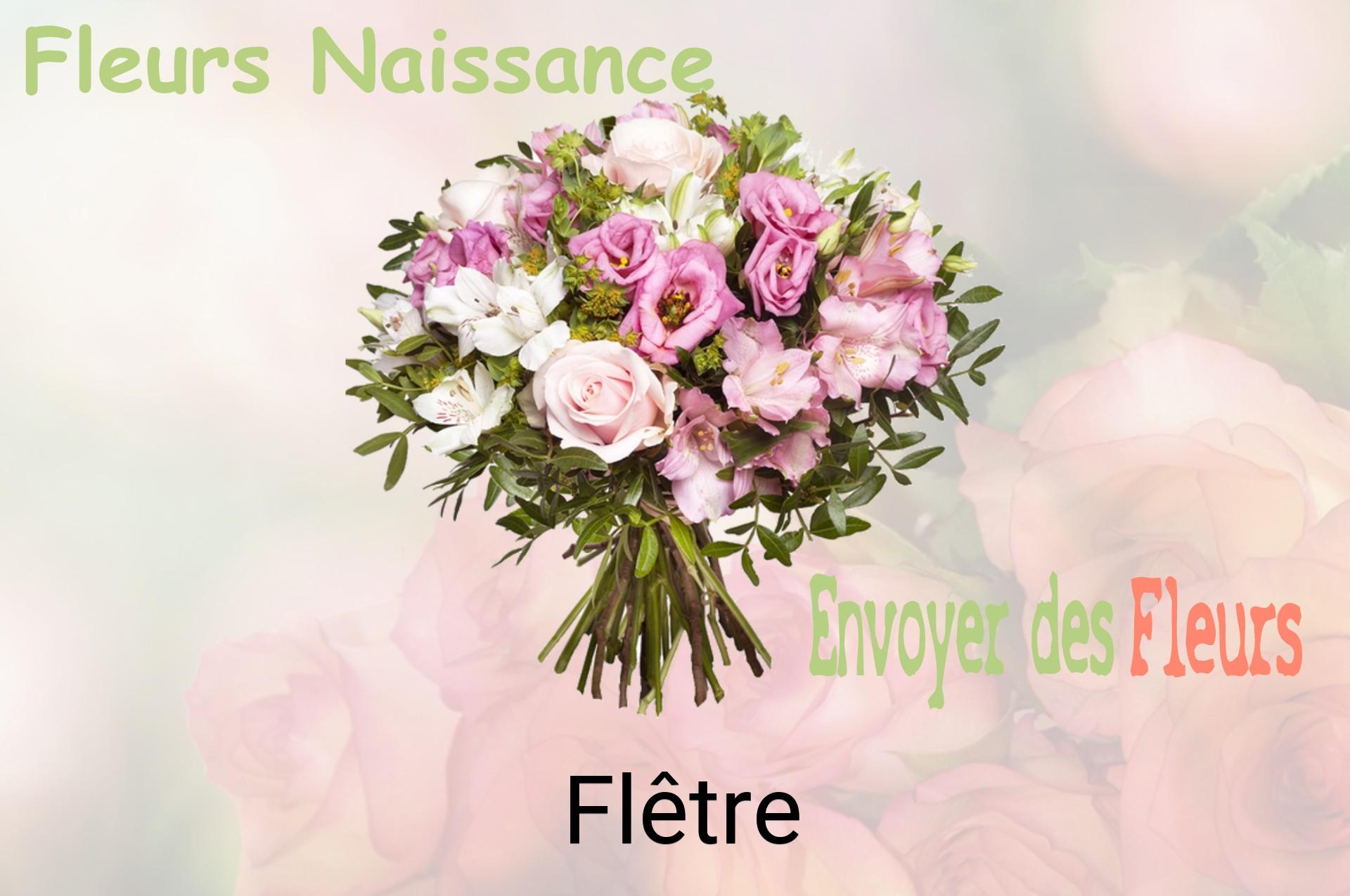 Bouquet de fleurs de naissance livré à Flêtre